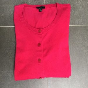 Fuscia long-sleeve cardigan from Talbots